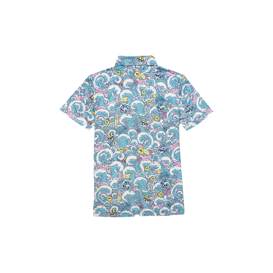 Youth FlexGRID Button Up - Ride the Wave