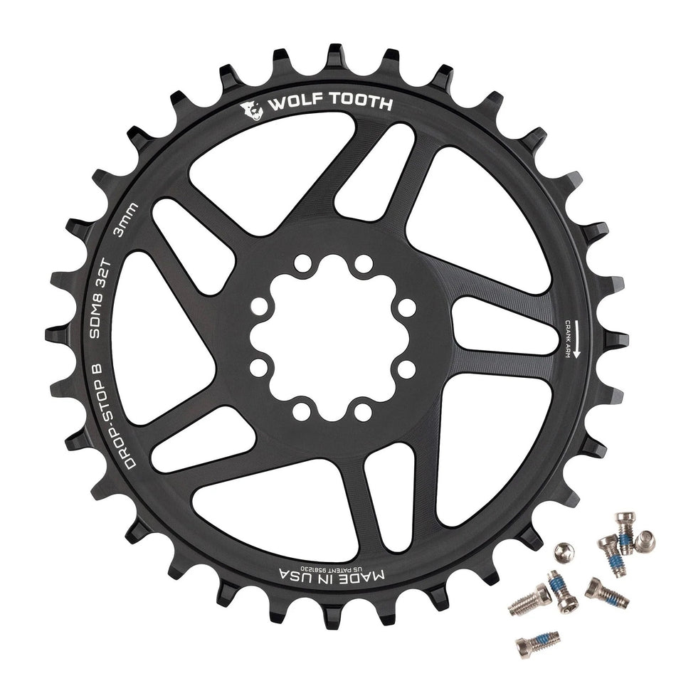 Wolf Tooth Direct Mount Chainring for SRAM 8-Bolt MTB Cranks