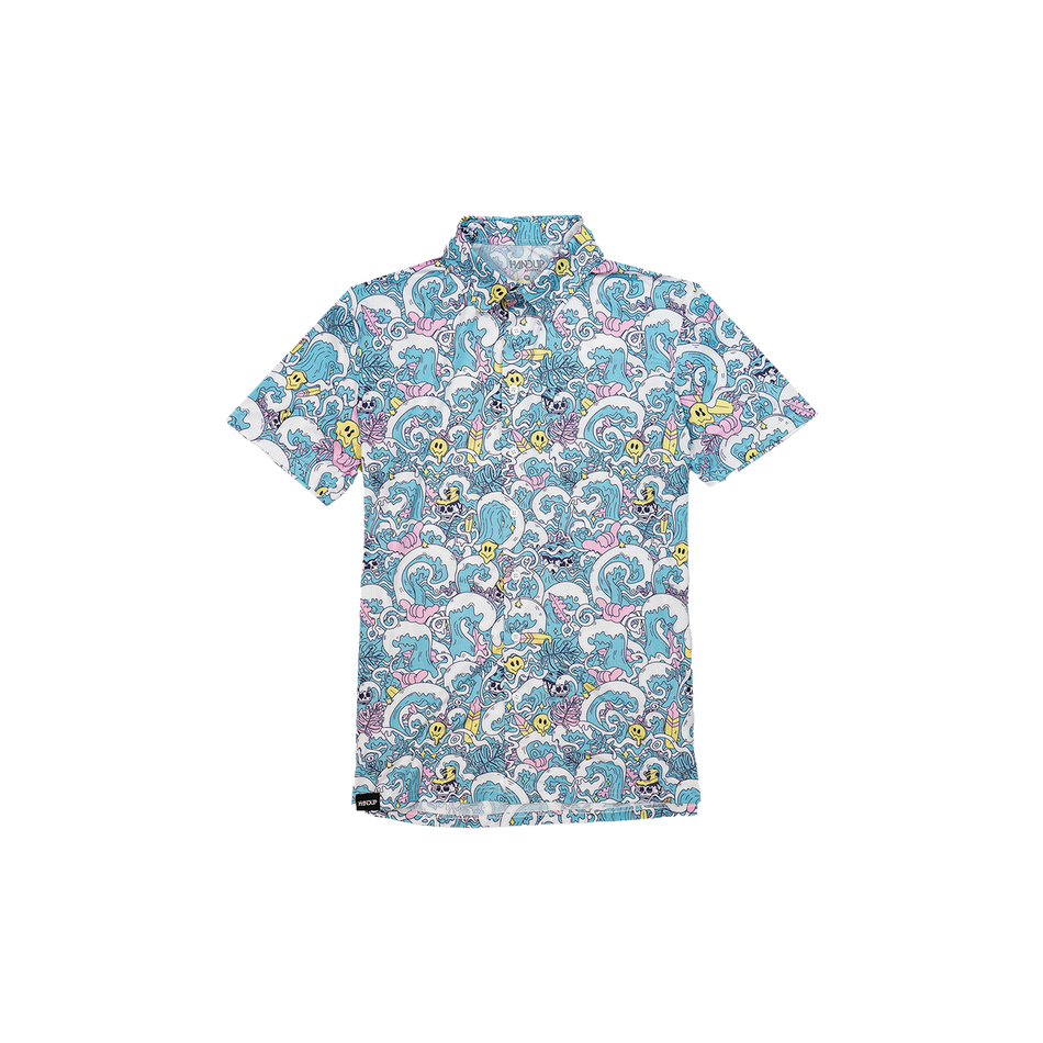 Youth FlexGRID Button Up - Ride the Wave